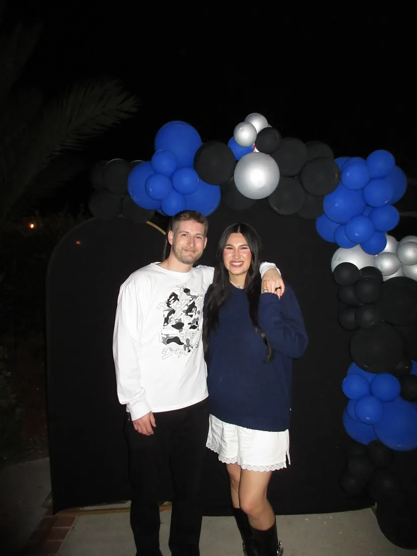 Cameron and Michelle together at a Halloween celebration